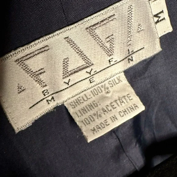 Silk Blazer Mens Vintage Blazer 100% Silk Y2K Style Preppy Fashion VTG Blazer - Picture 5 of 7